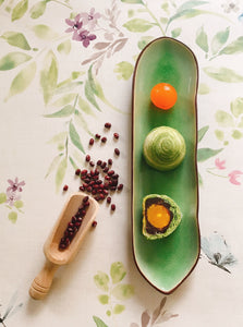 日本抹茶紅豆蛋黃酥Japanese Matcha Red Bean Egg Yolk Pastry