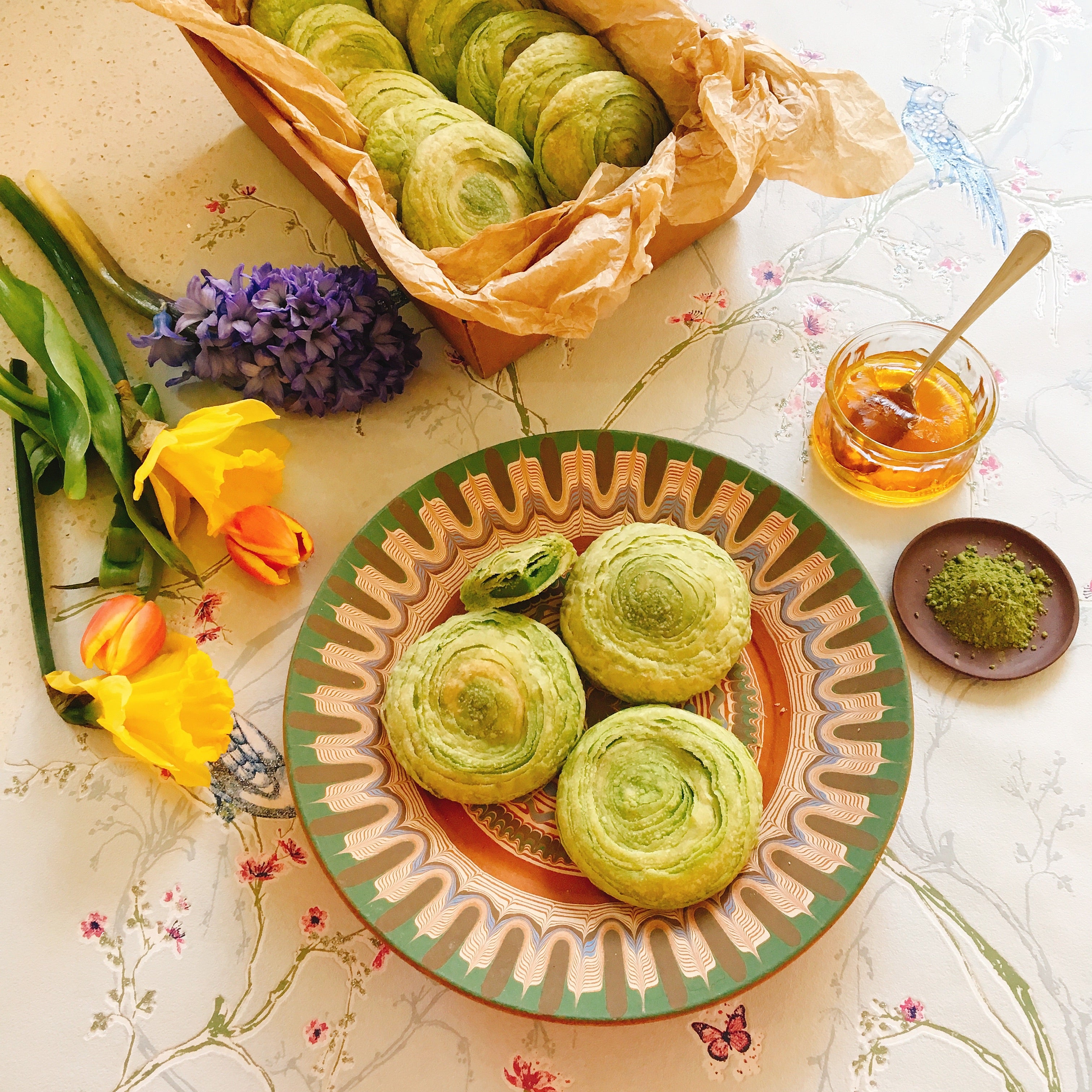 抹茶太陽餅Green Tea Sun Cake